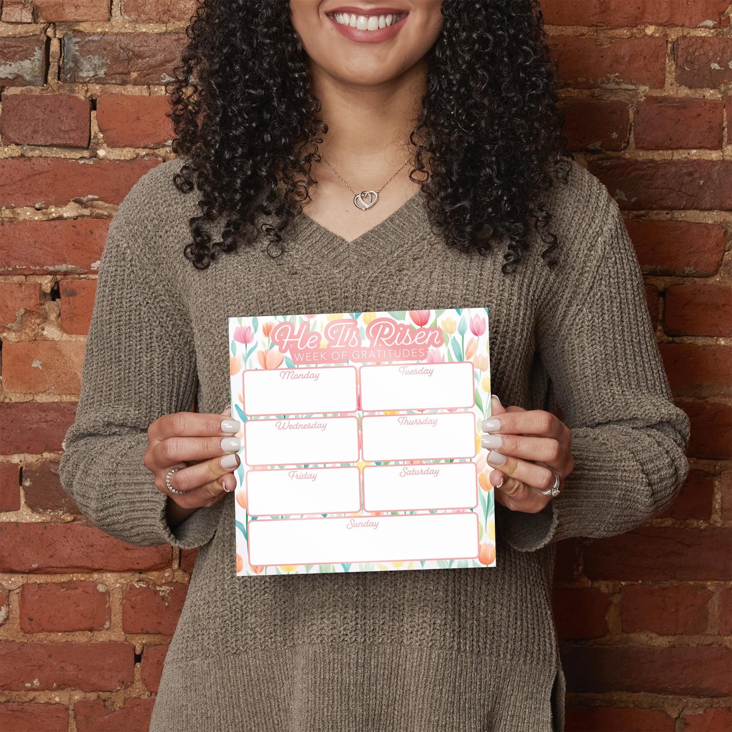 Spring Tracker He Is Risen Week Of Gratitudes | 8x8