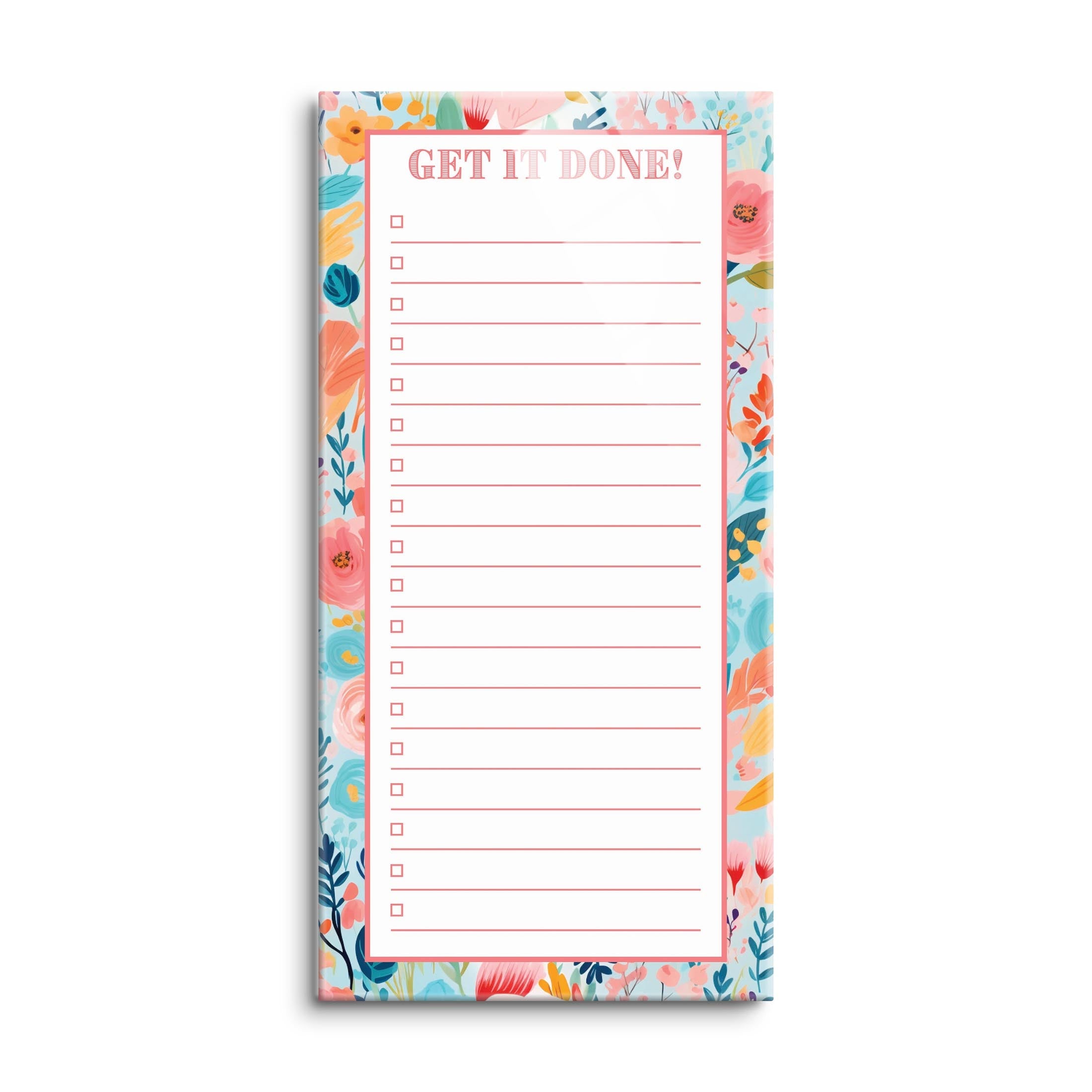 Spring Tracker Floral To Do List Get It Done! | 8x16 – Kalia Lane