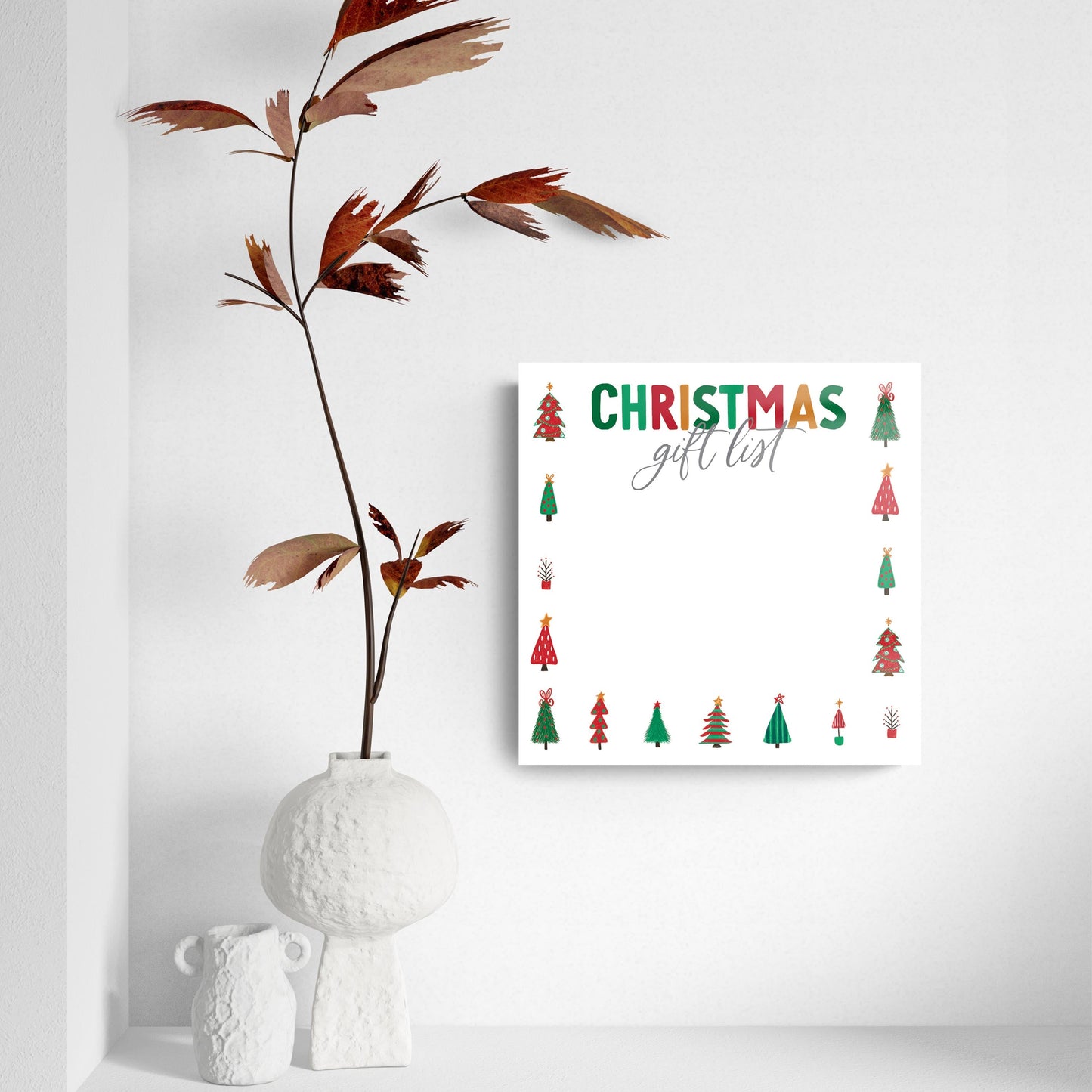 Clairmont & Co Whimsy Trad Christmas Gift List | 8x8