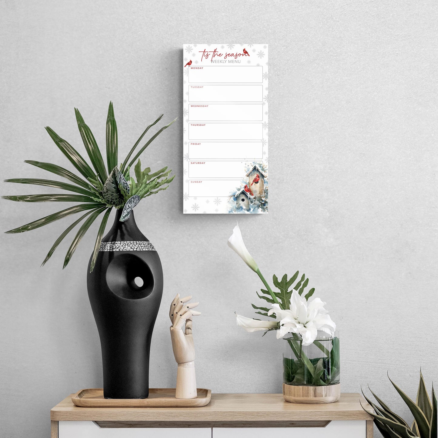 Classic Cardinals Menu Board | 8x16