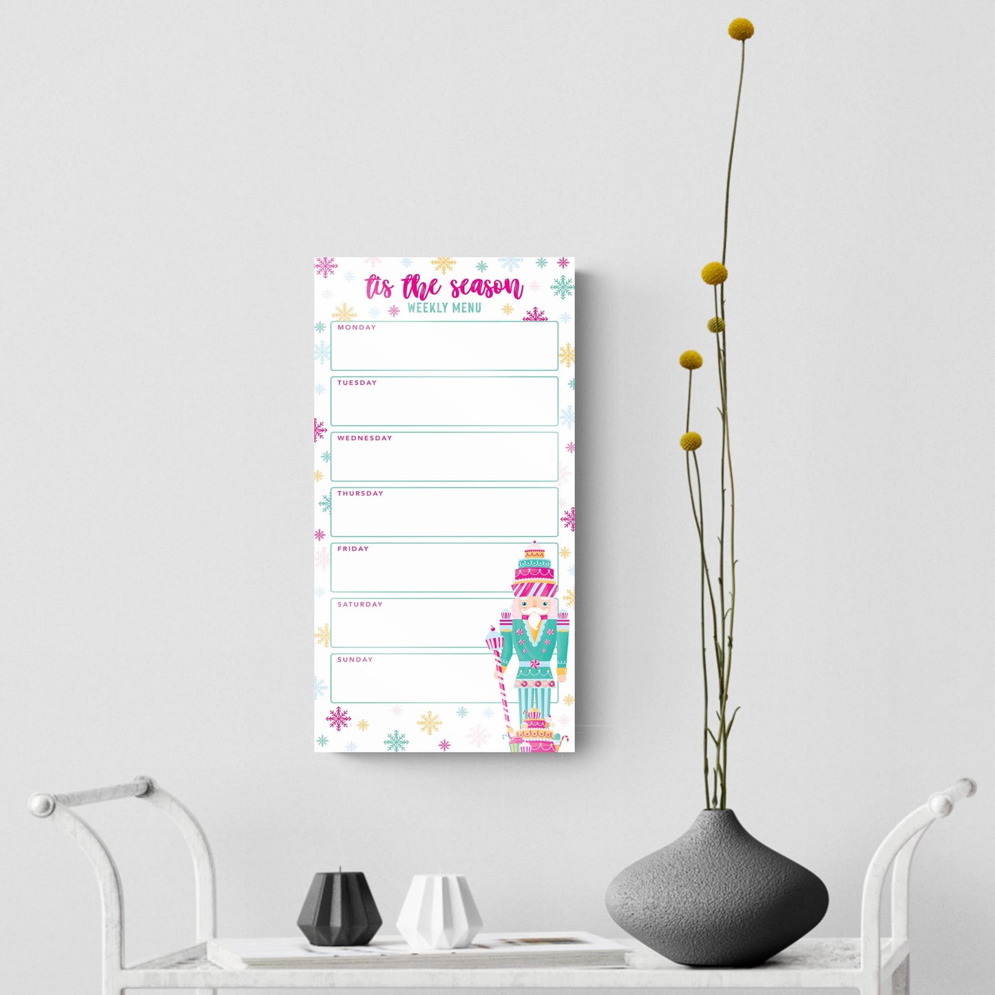 Pink Candyland Nutcracker Menu Board | 8x16