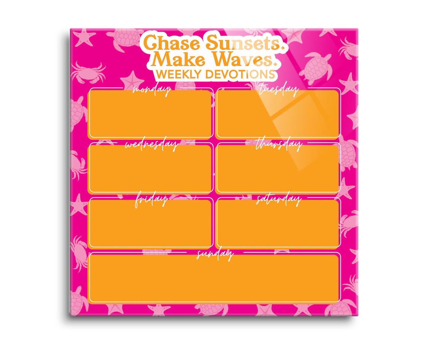 Coastal Chase Sunsets Make Waves Weekly Devotions | 8x8