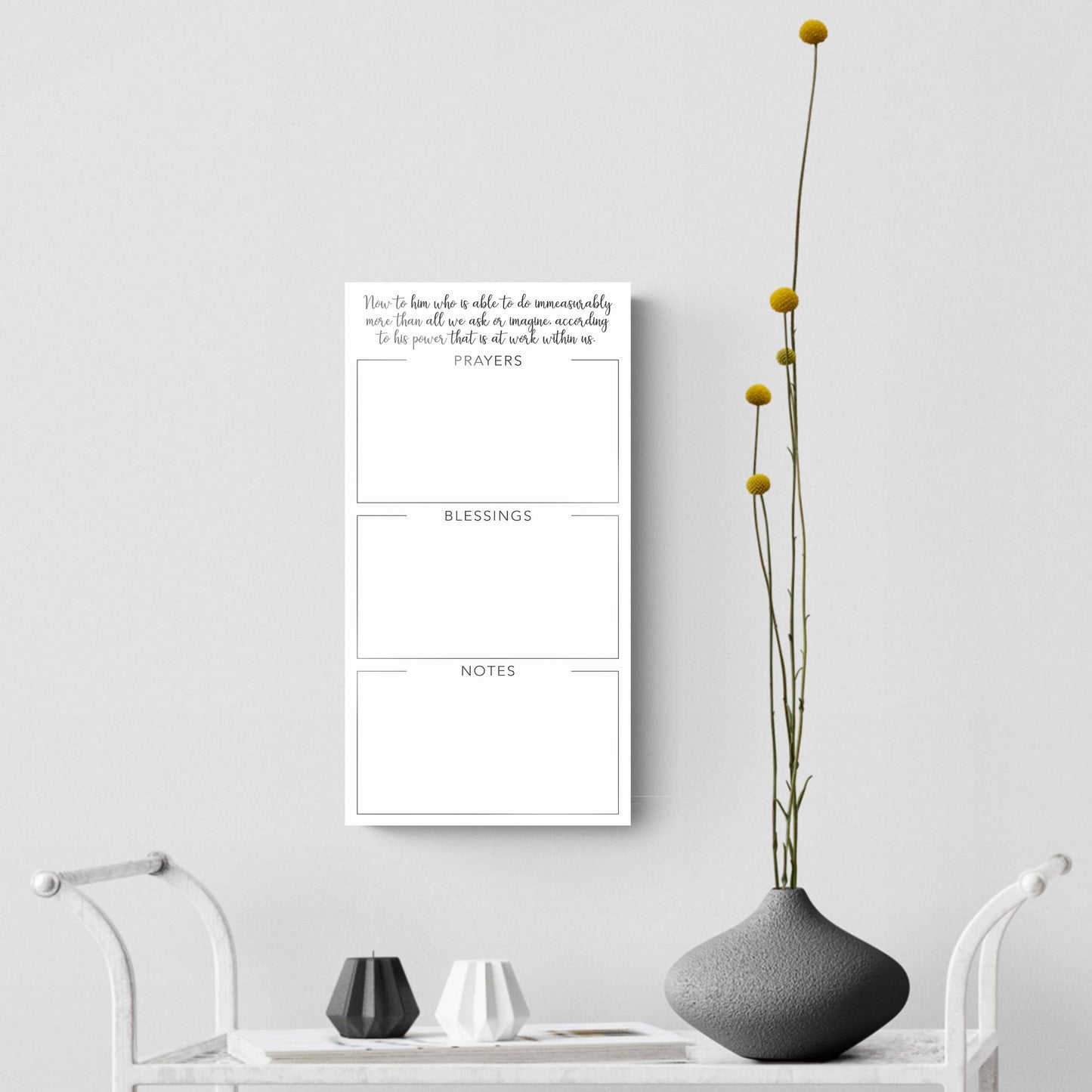 Minimalistic Prayers, Blessings & Notes | 8x16