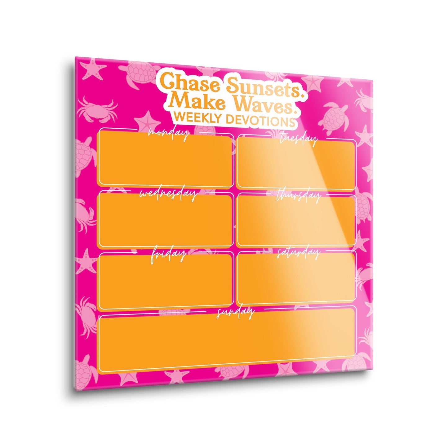 Coastal Chase Sunsets Make Waves Weekly Devotions | 12x12