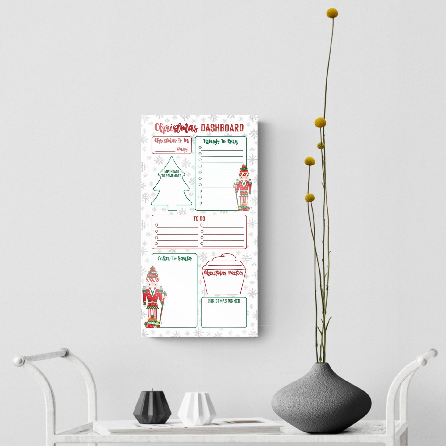 Classic Candyland Nutcracker Christmas Dashboard | 8x16
