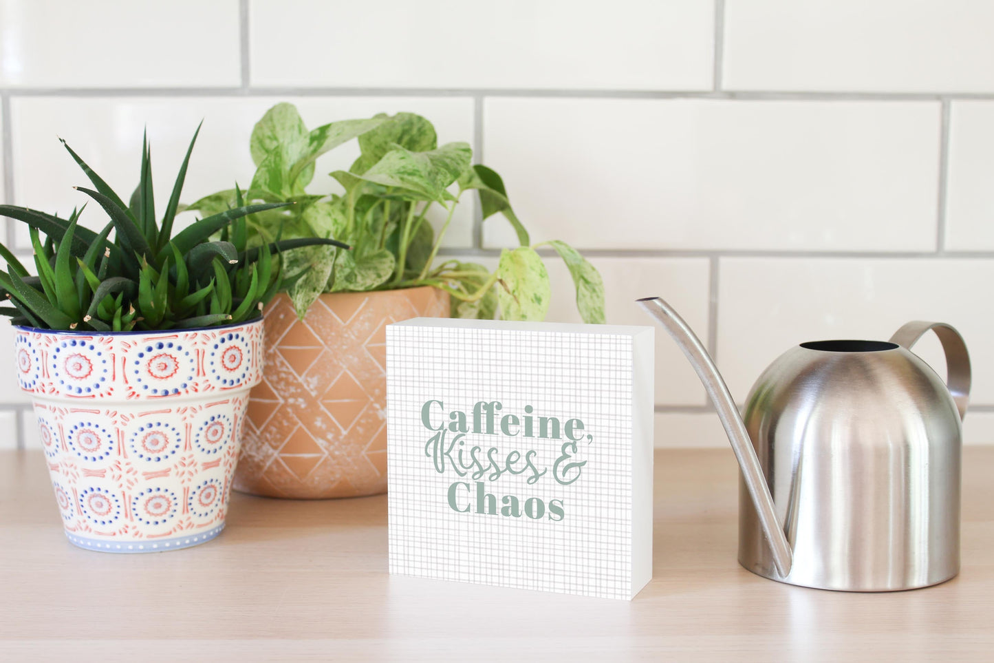 Mother's Day Caffeine Kisses & Chaos Grey | 5x5