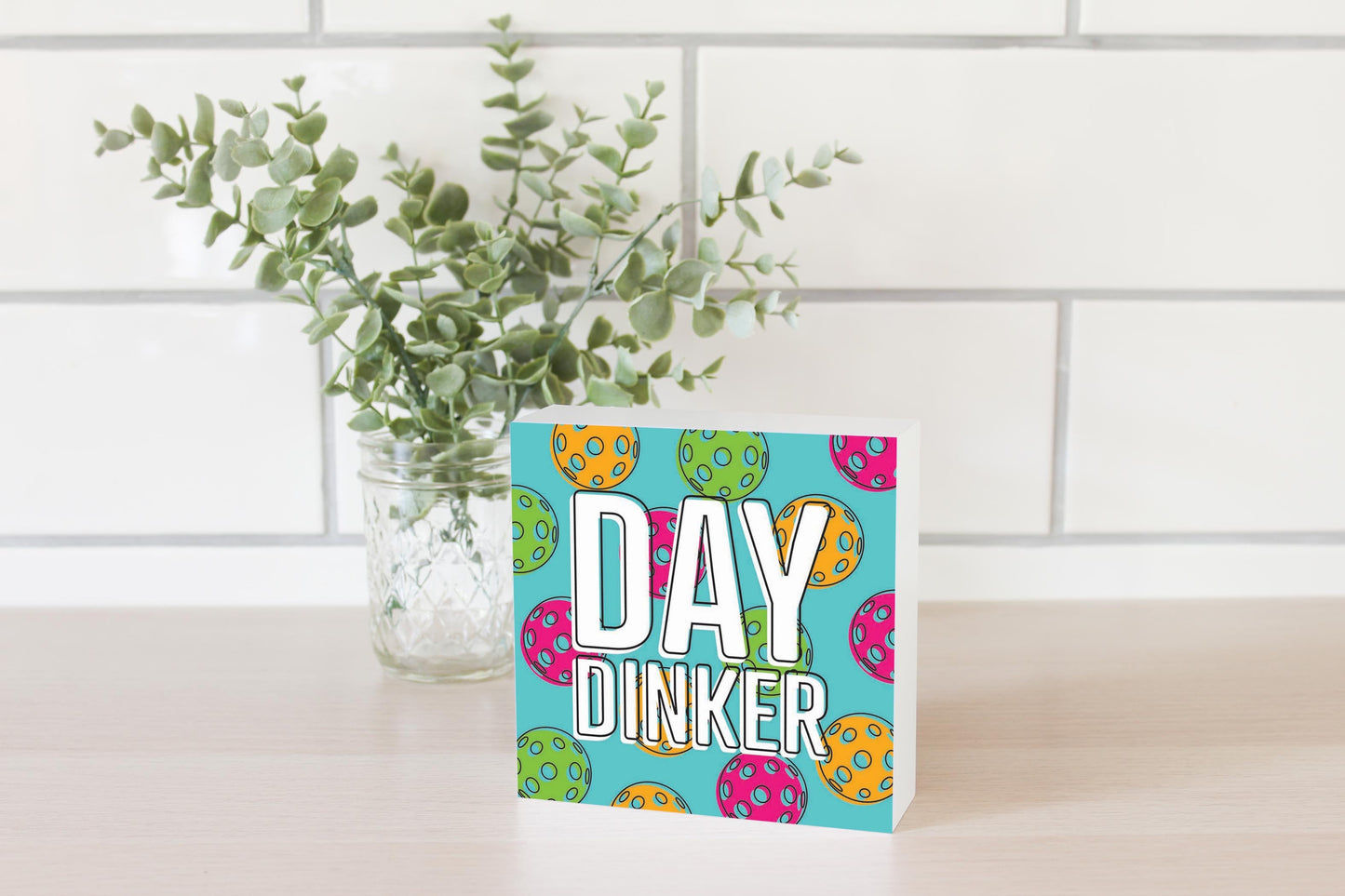 Neon Pickleball Day Dinker Blue | 5x5