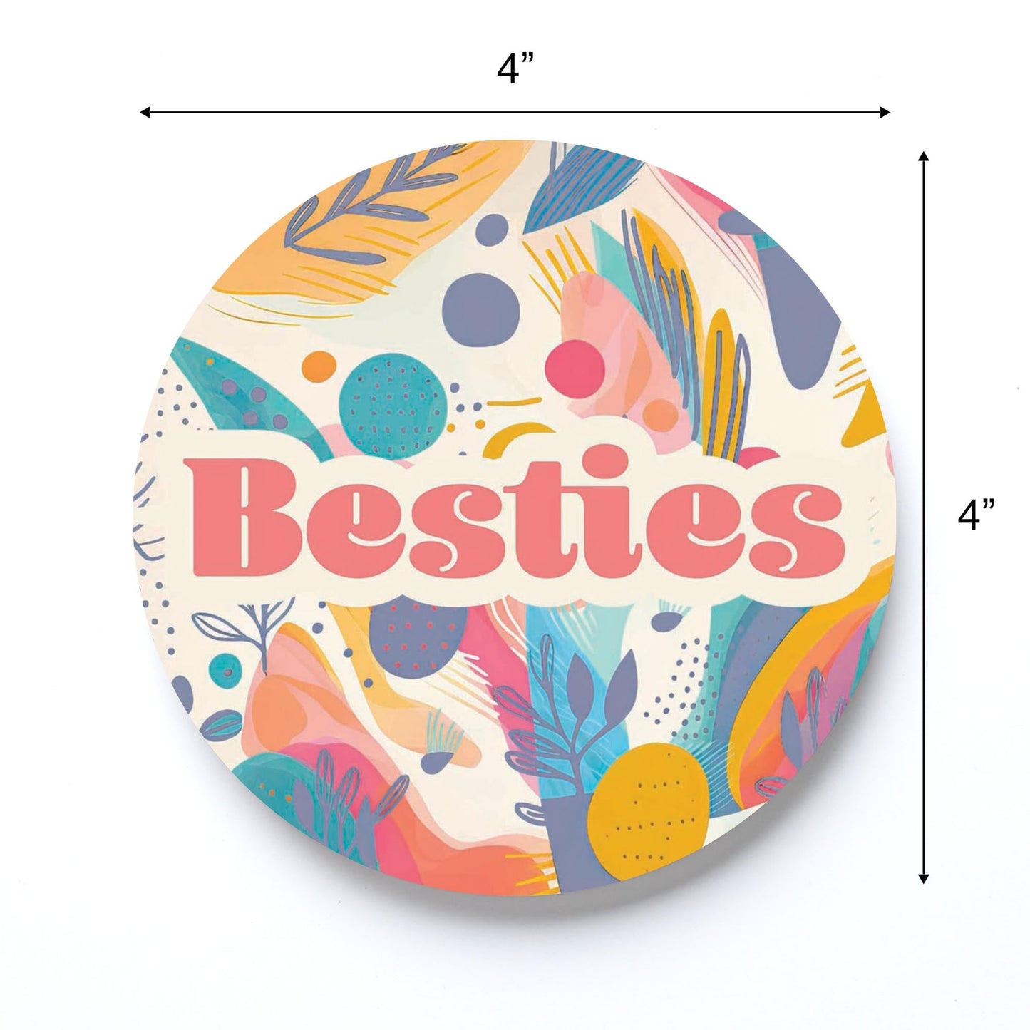 Valentine's Day Besties Abstract Pattern | 4x4