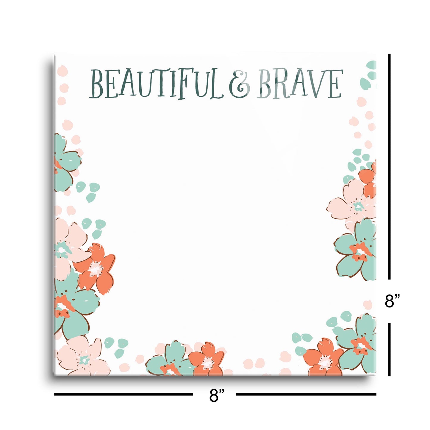 Clairmont & Co Faith Beautiful & Brave Notes | 8x8