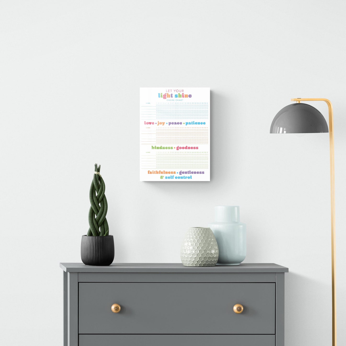 Children's Fruits of the Spirit Habit Tracker | 12x16