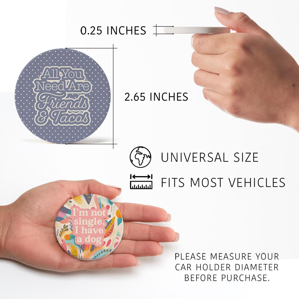 Valentine's Offset Car Coaster Set 2 | 2.65x2.65