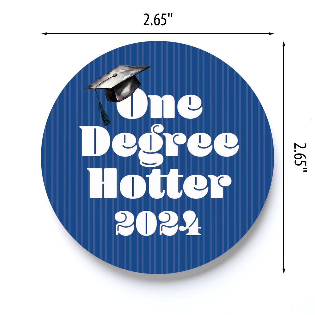 Graduation 2024 One Degree Hotter Blue Stripe | 2.65x2.65