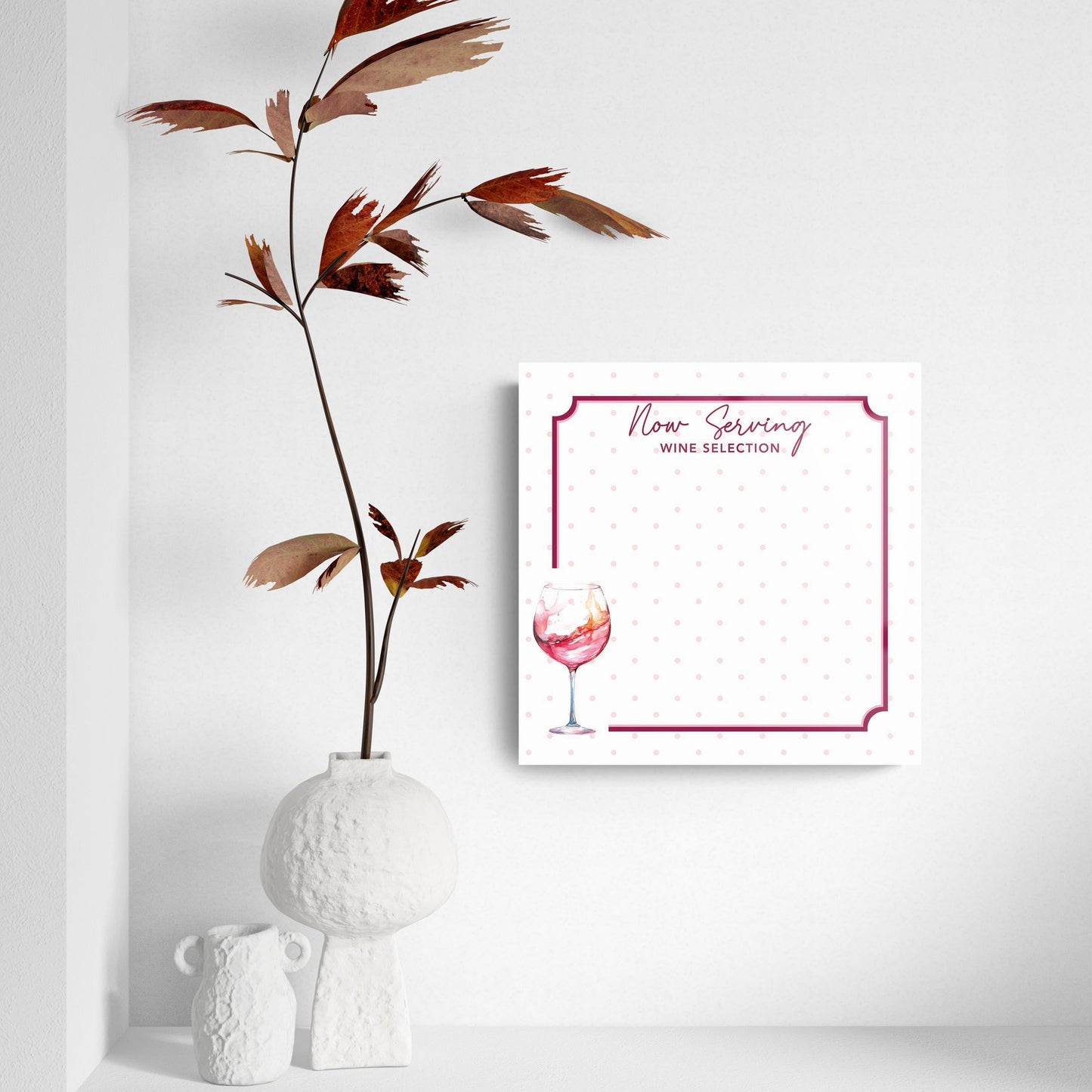 Now Serving Wine Selection | 8x8