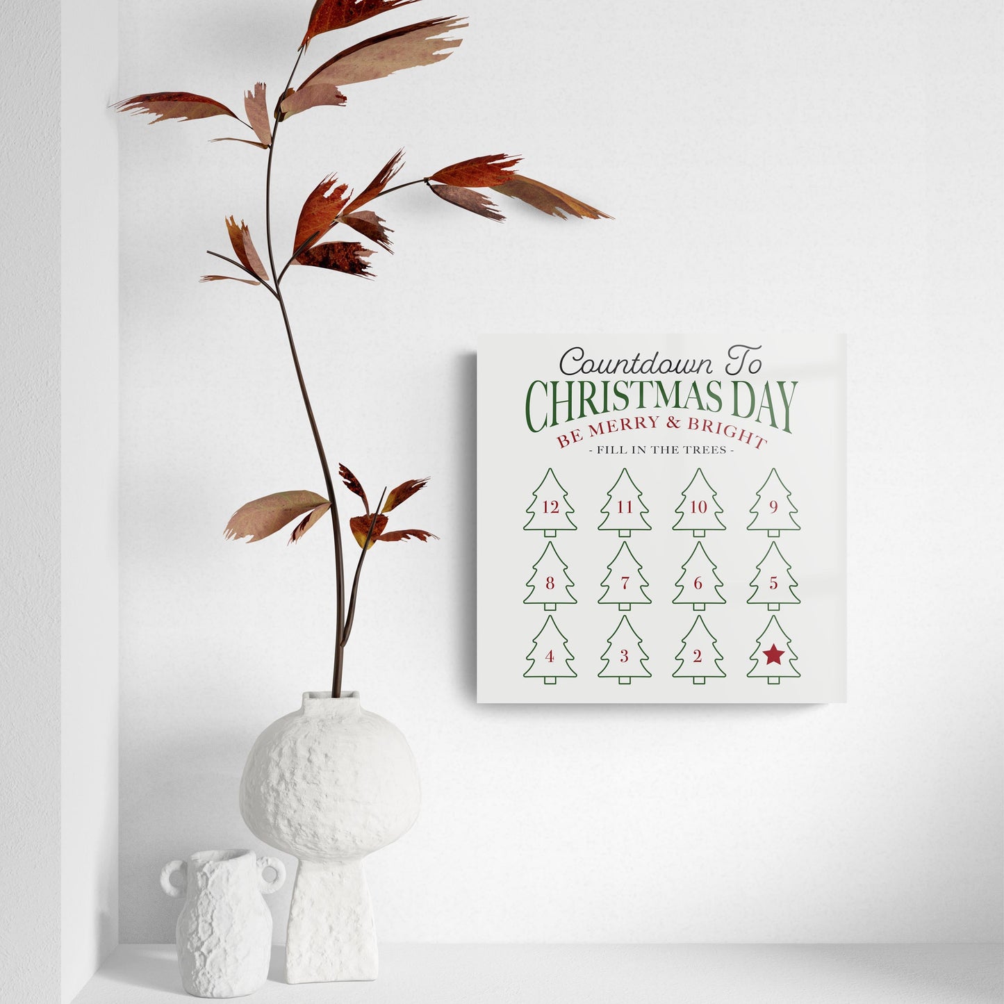 Countdown to Christmas Day Trees | 8x8