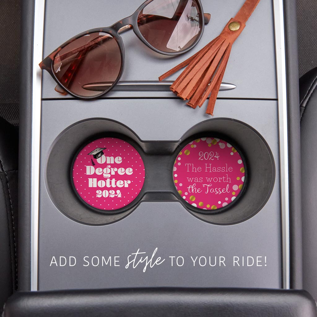Graduation Offset Car Coaster Set 2 | 2.65x2.65