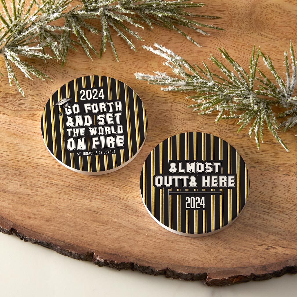 Graduation 2024 Gold Stripe Set | 2.65x2.65