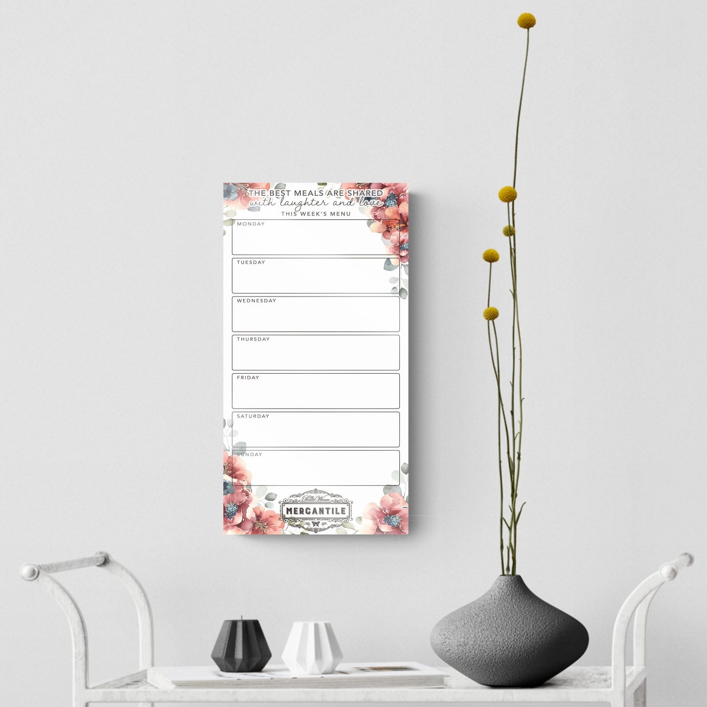 Floral Laughter and Love Mercantile | 8x16