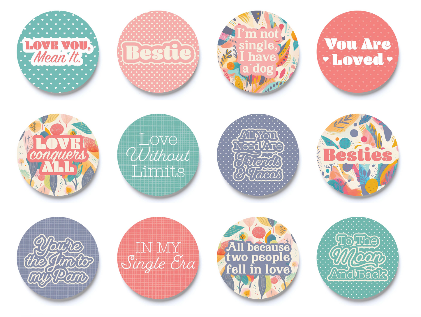 Bestie Car Coaster Pre-Pack | 72 Pieces