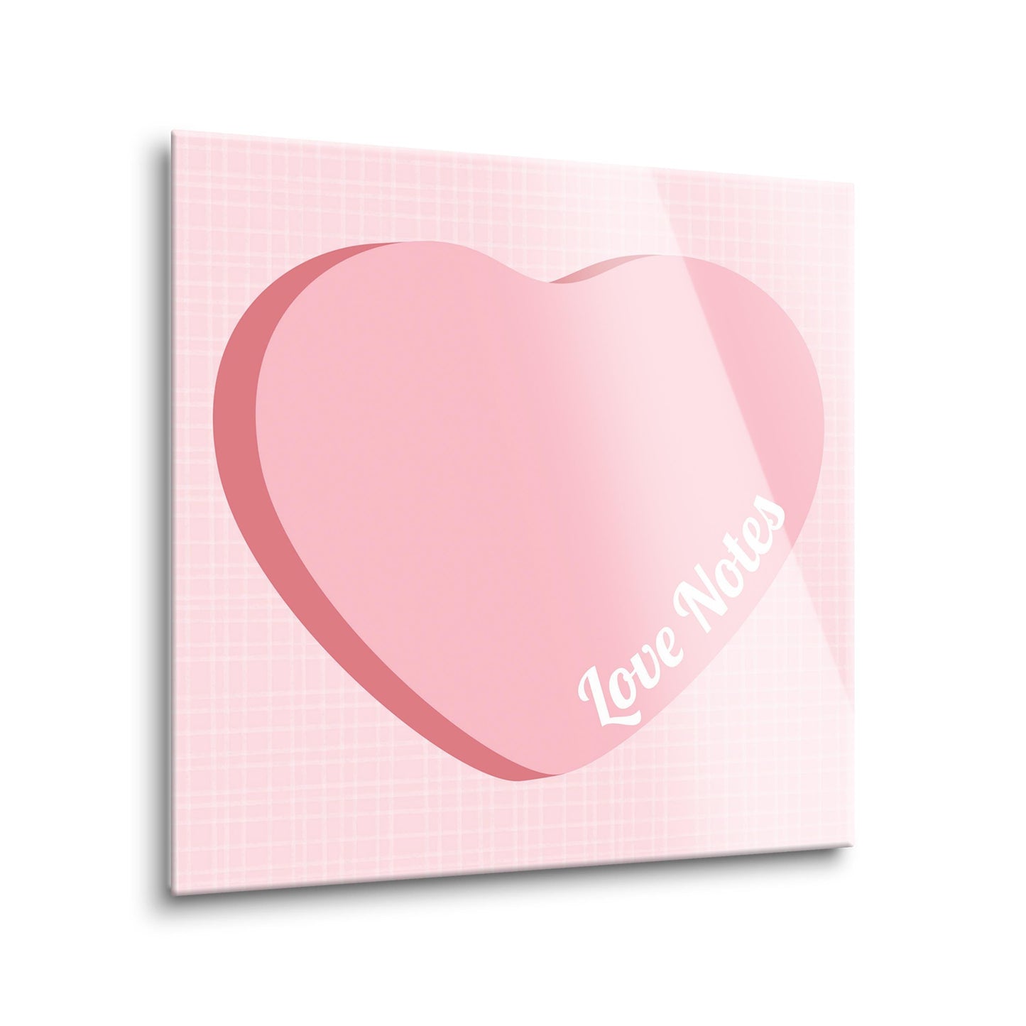 Valentine's Tracker Pink Heart Love Notes | 8x8