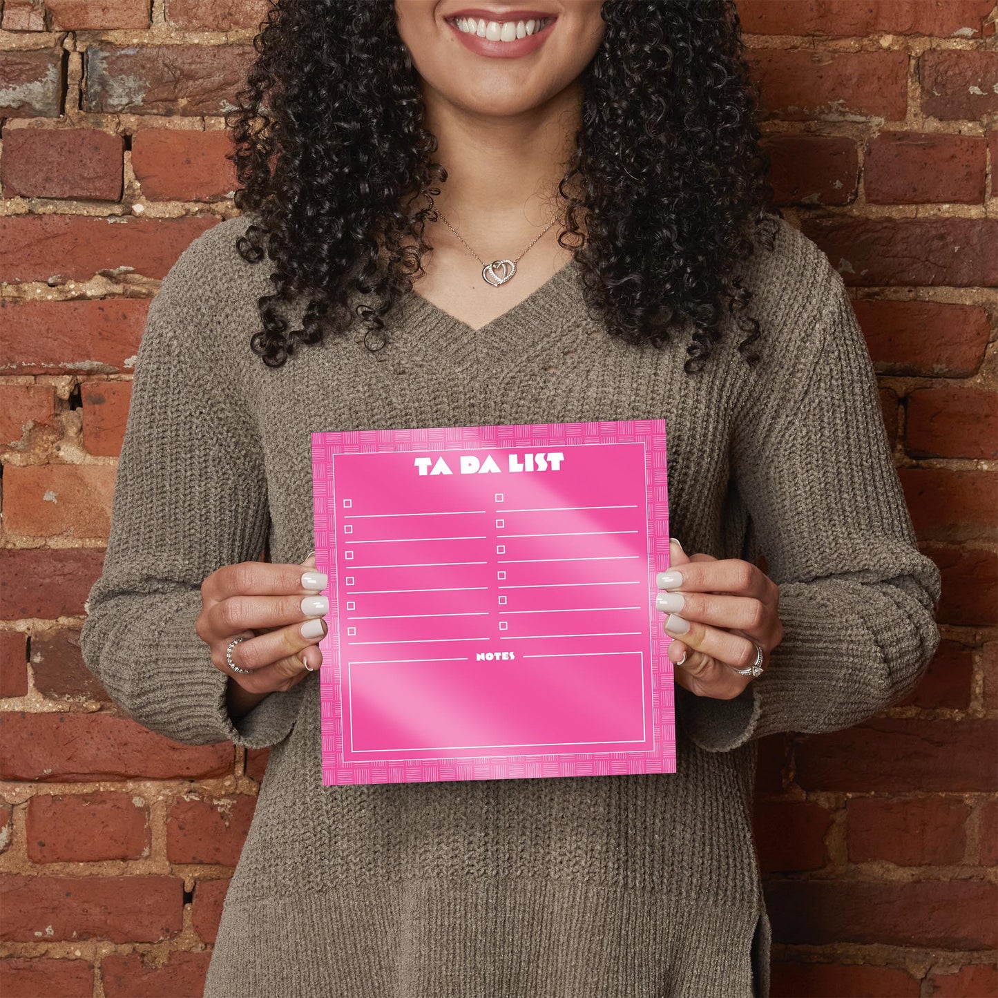 Neon Pink Ta Da List | 8x8