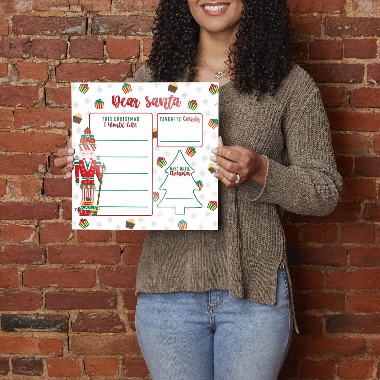 Classic Candyland Nutcracker Dear Santa | 12x12