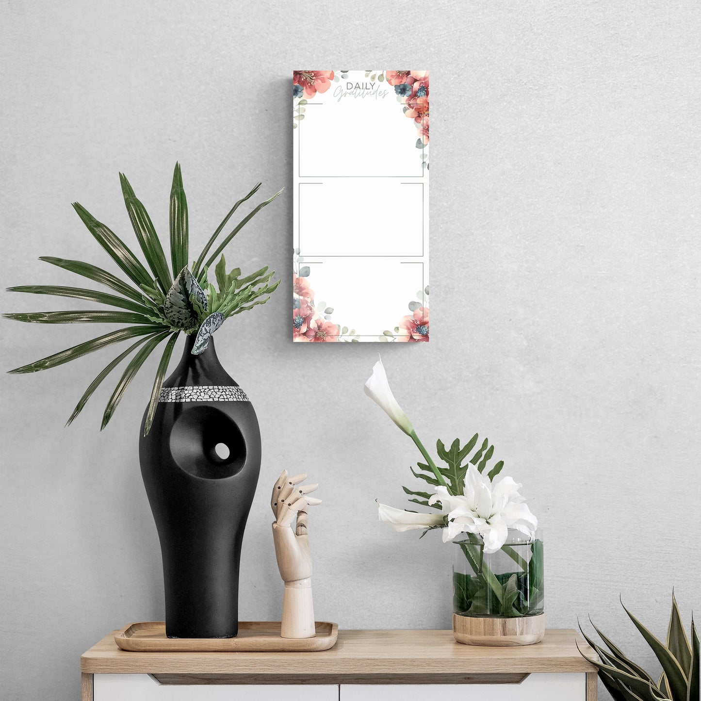 Floral Daily Gratitudes Message Board | 8x16