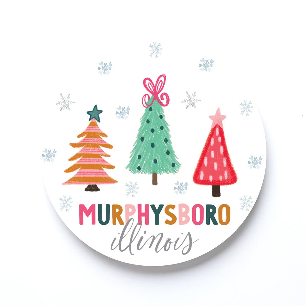 Round Coaster Love Local Whimsy Wonderland Bright | 4x4