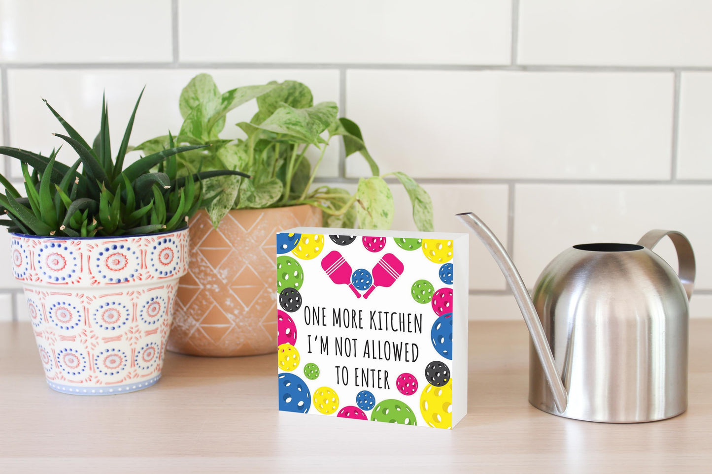 Neon Pickleball Kitchen I'm Not Allowed | 5x5