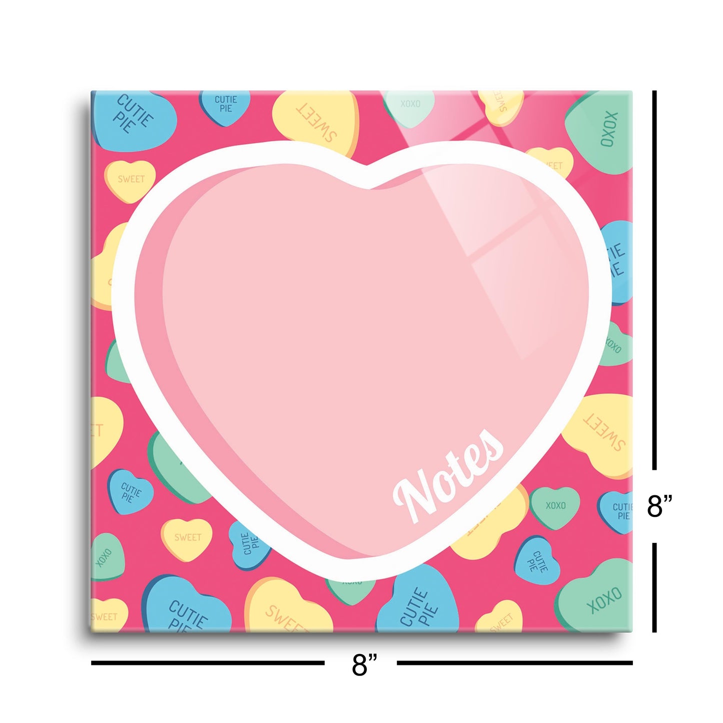 Valentine's Tracker Candy Heart Notes | 8x8