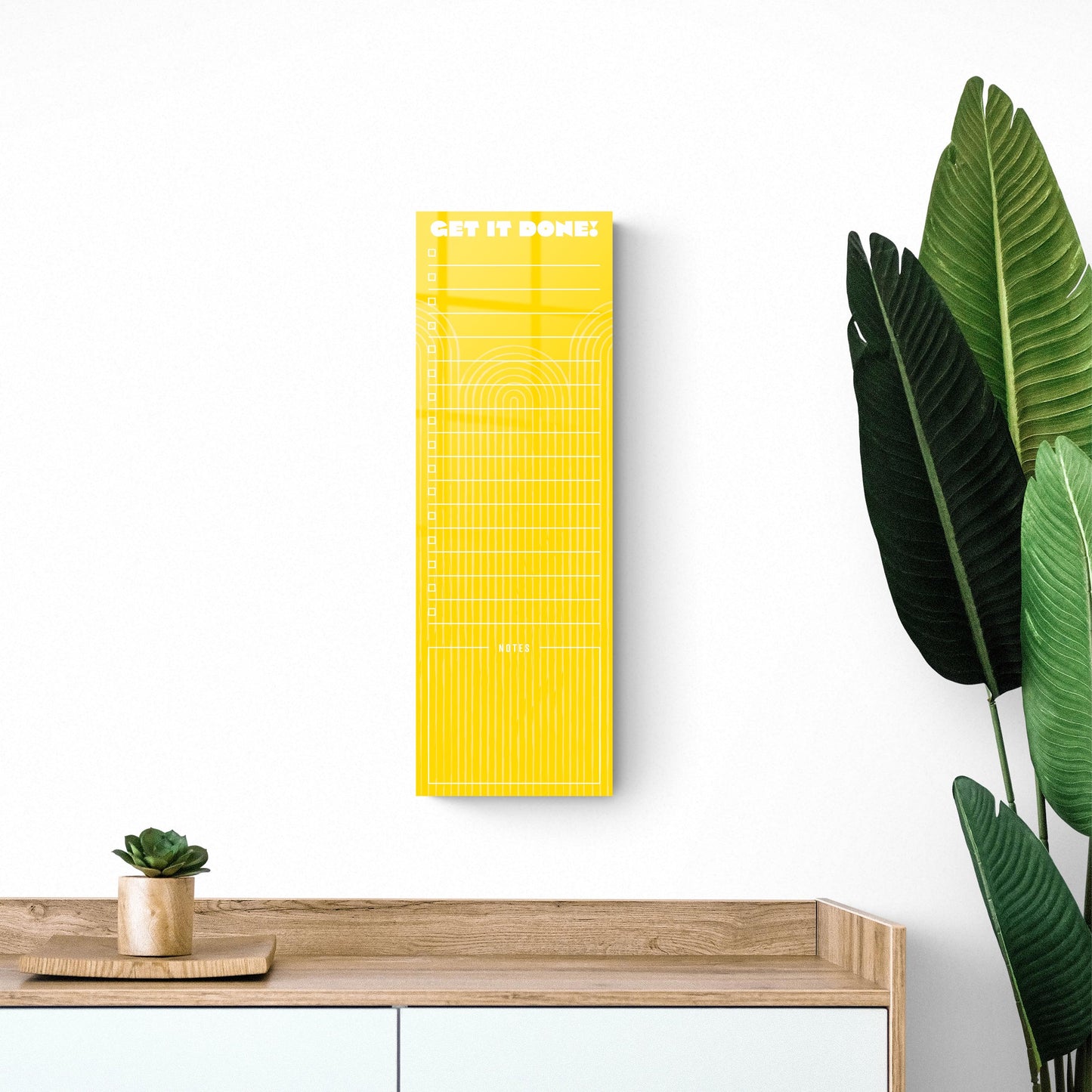 Neon Yellow Get It Done | 8x24