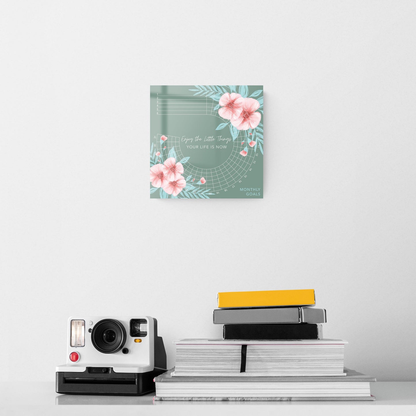 Floral Habit Tracker Enjoy the Little Things | 8x8