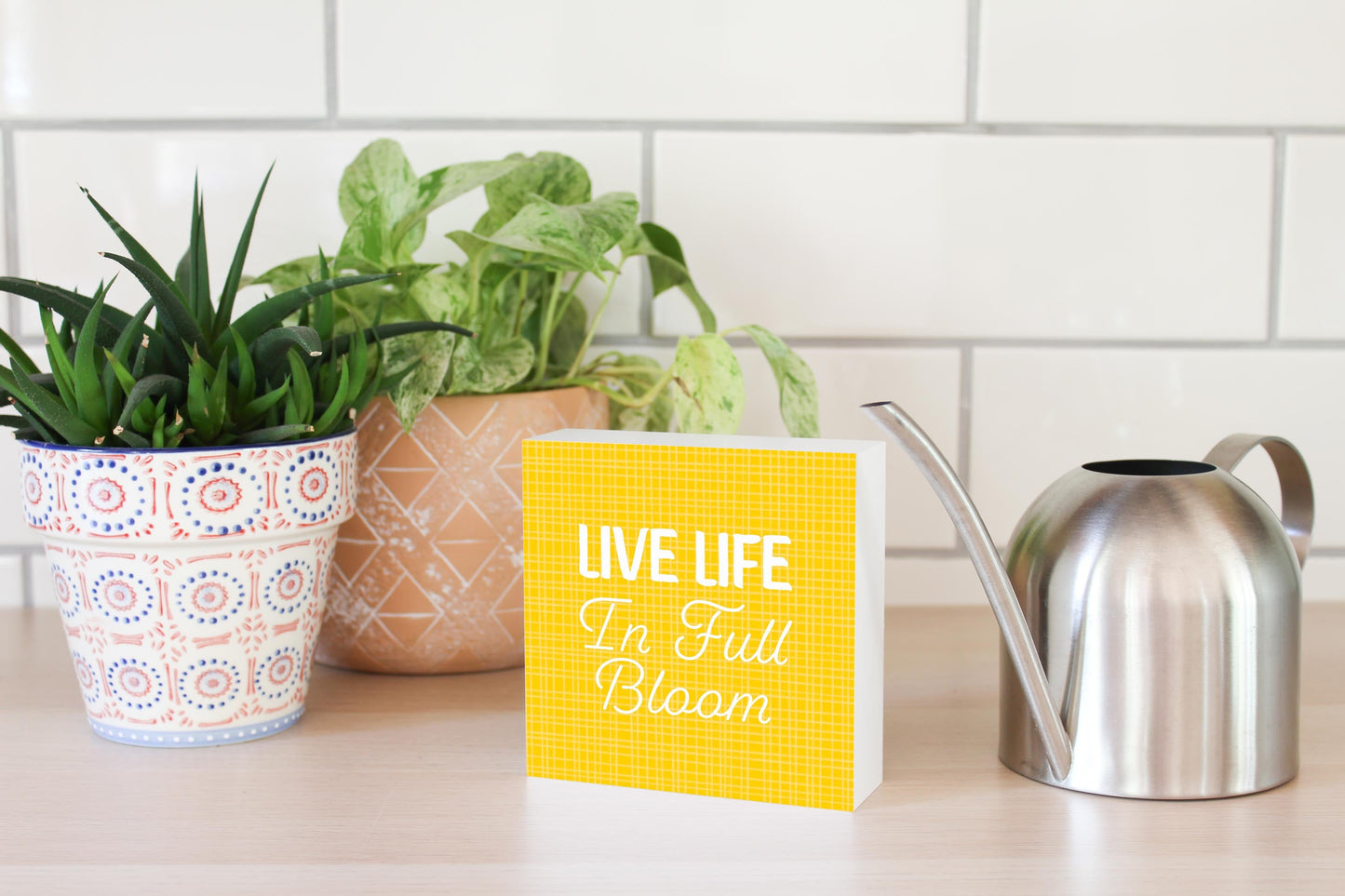 Spring Pastel Live Life In Full Bloom | 5x5