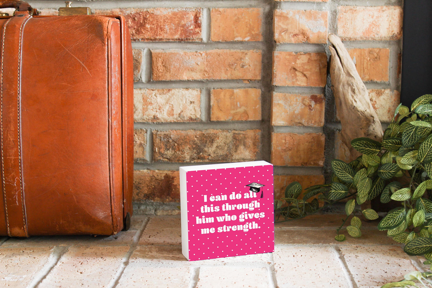 I Can Do All Pink Polka Dot | 5x5