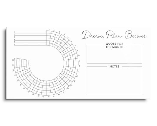 Minimalistic White Dream Plan Become | 24x12
