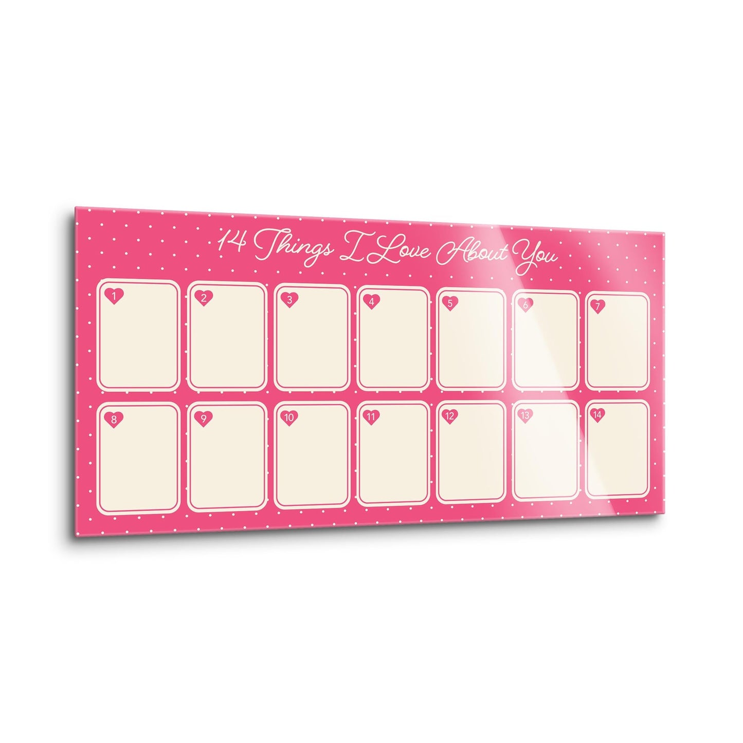 Valentine's Tracker 14 Things I Love About You | 16x8