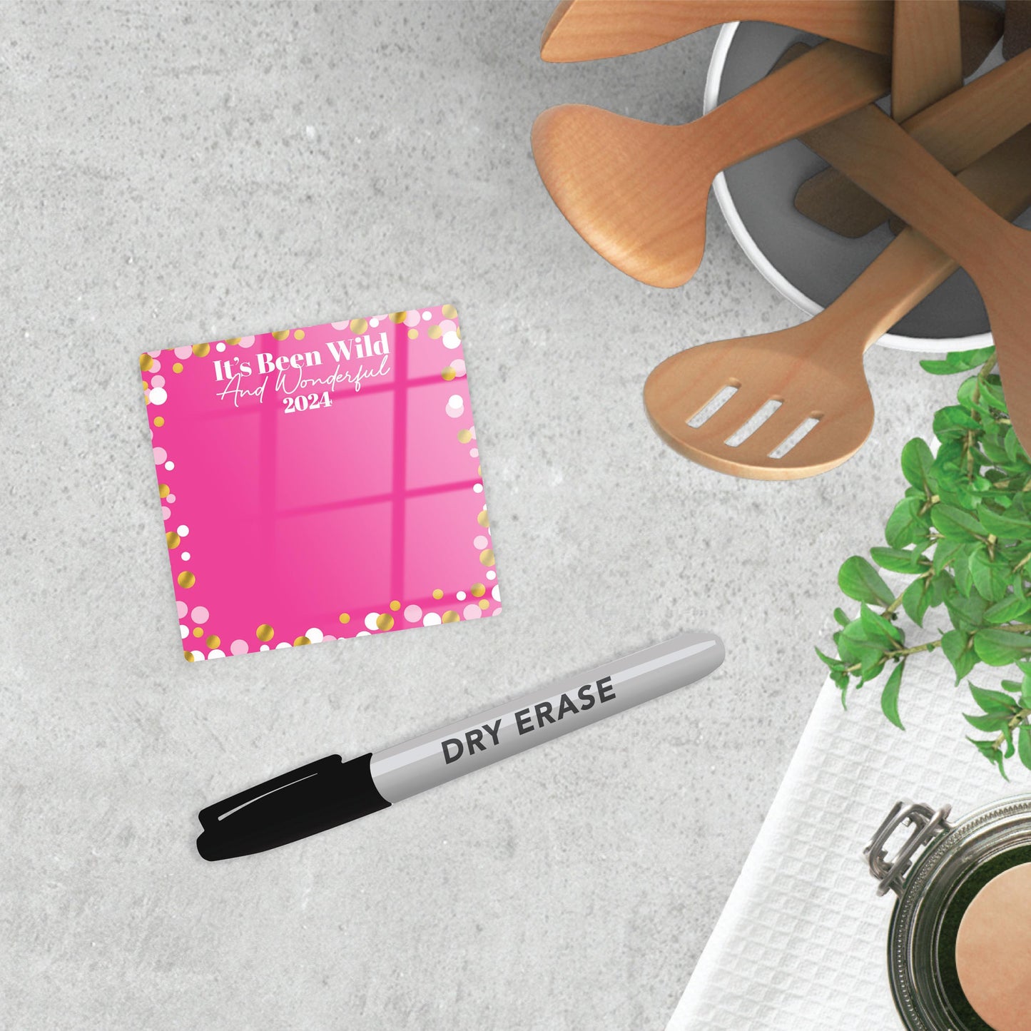 Graduation Reminders Pink Confetti Wild Wonderful | 4x4
