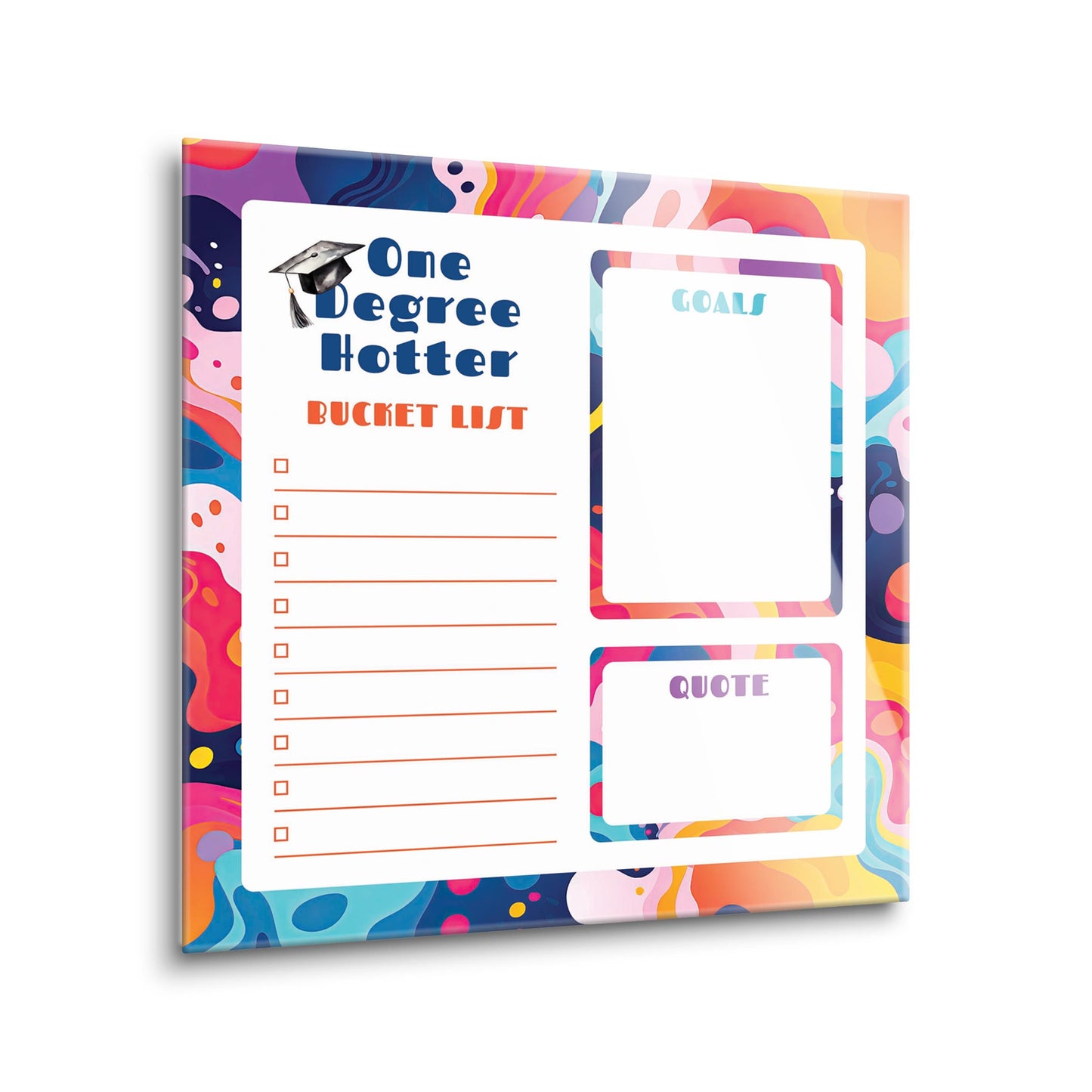 Graduation Tracker Abstract Fluid Degree Hotter | 8x8