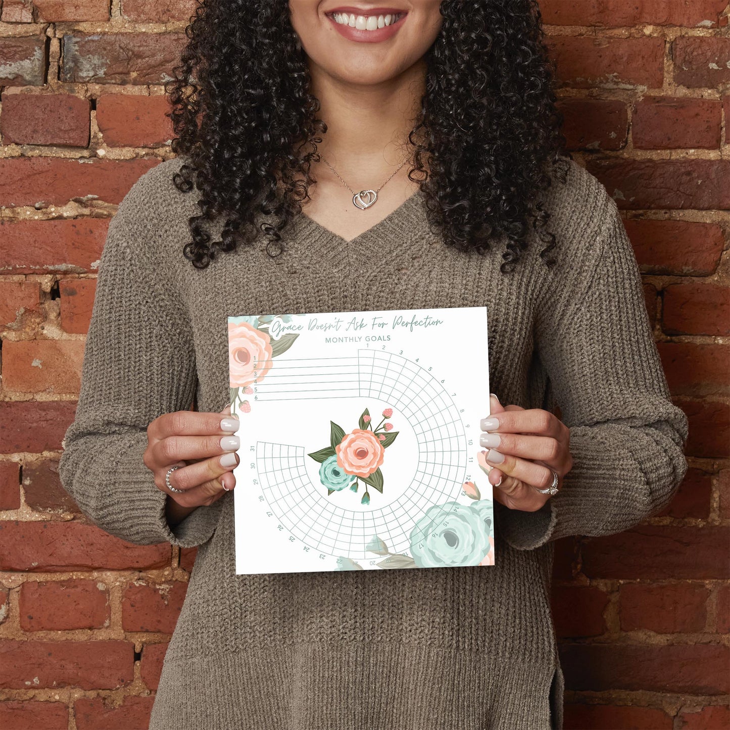 Floral Habit Tracker Grace Doesn't Ask For Perfection | 8x8
