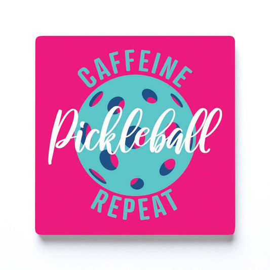 Neon Pickleball Caffeine Pickleball Repeat | 4x4