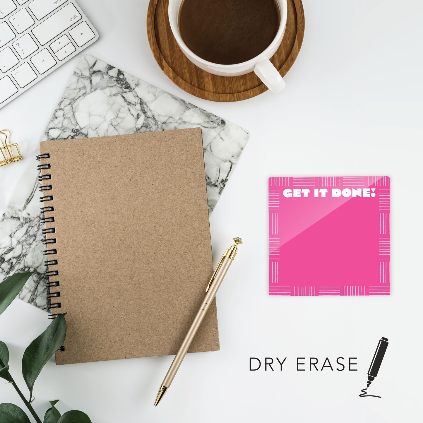 Neon Notes Hatch Pattern on Pink | 4x4