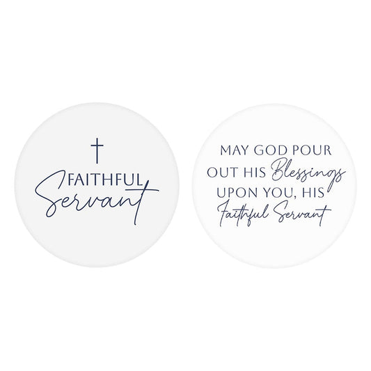 Ministry Appreciation Faithful Servant & May God | 2.65x2.65