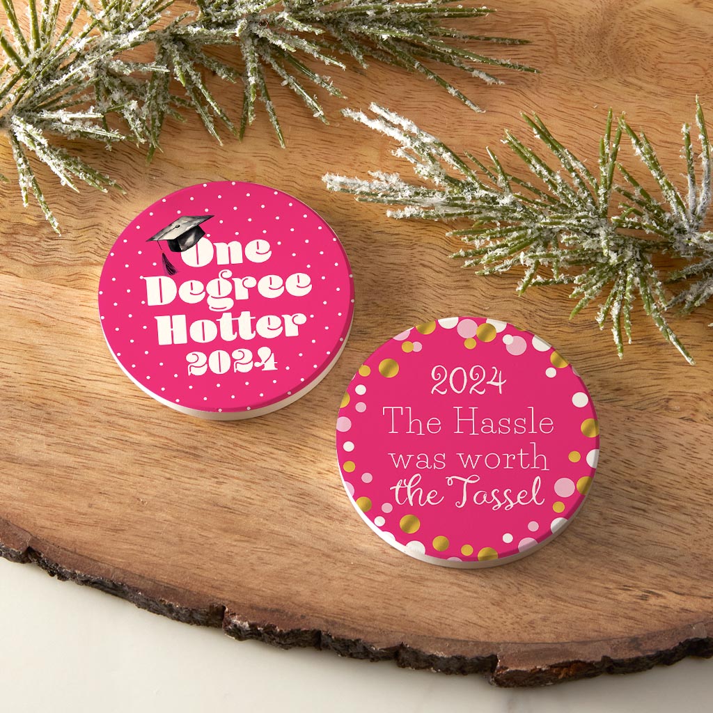 Graduation Offset Car Coaster Set 2 | 2.65x2.65