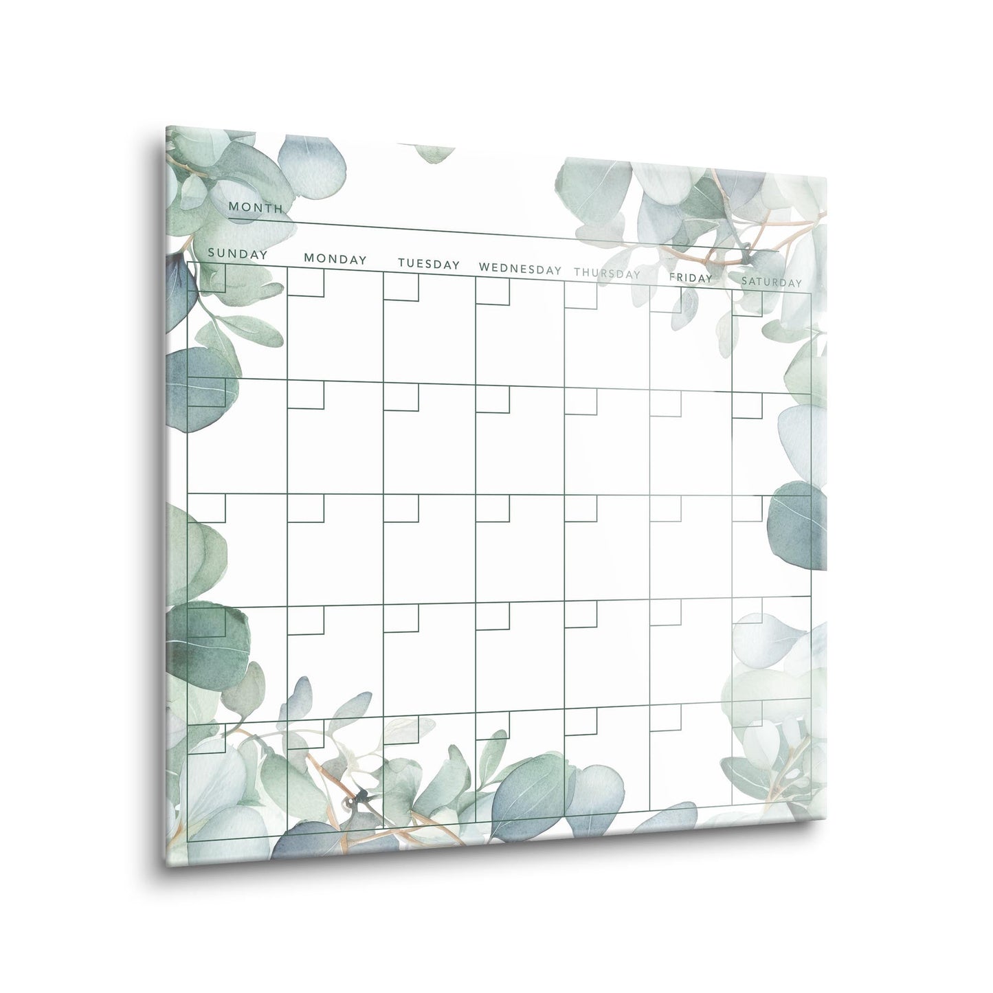 Minimalistic Eucalyptus Calendar | 12x12