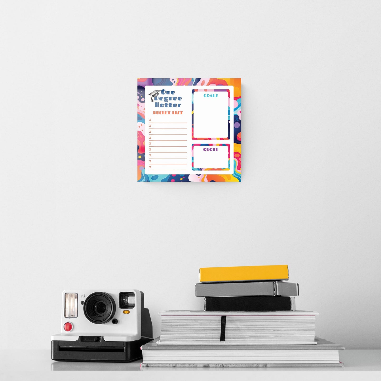 Graduation Tracker Abstract Fluid Degree Hotter | 8x8