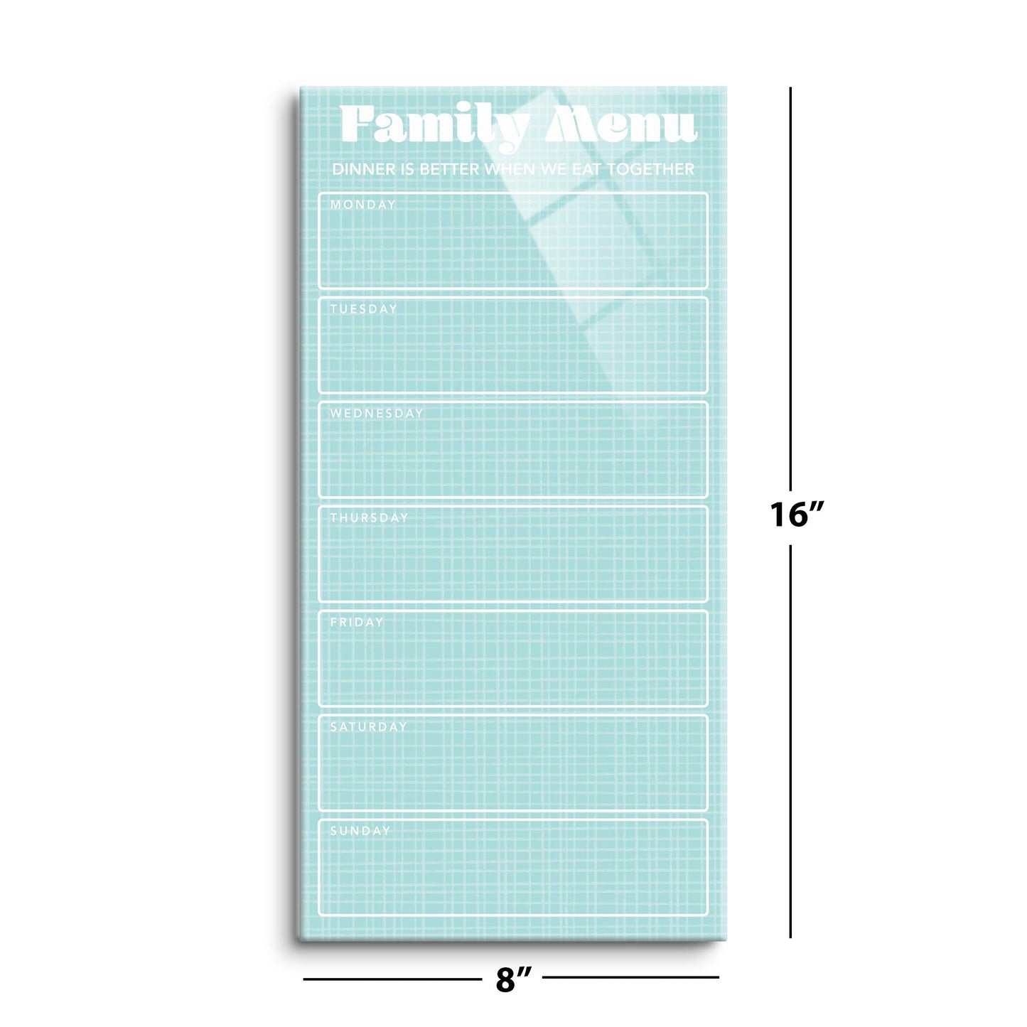 Spring Tracker Blue Hatch Family Menu | 8x16