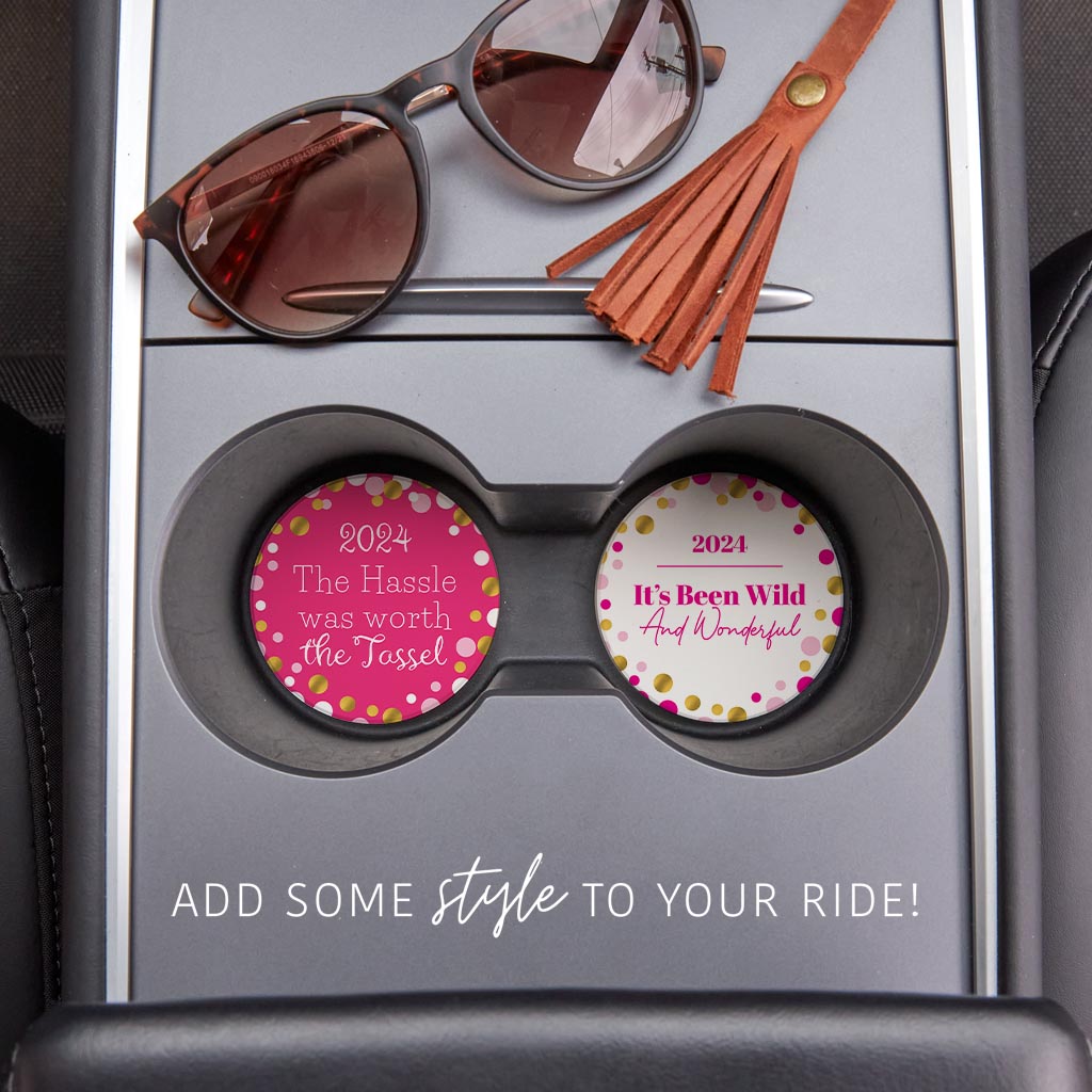 Graduation 2024 Pink Confetti Set | 2.65x2.65