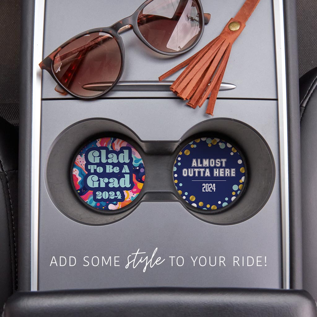 Graduation Offset Car Coaster Set 1 | 2.65x2.65