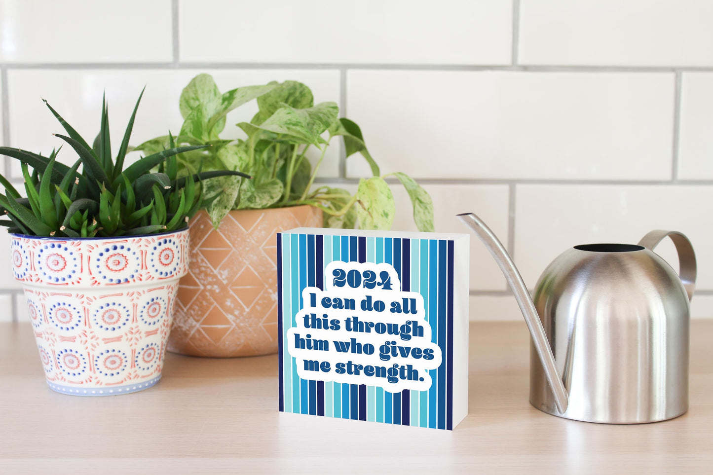 Graduation 2024 I Can Do All This Blue Stripe | 5x5