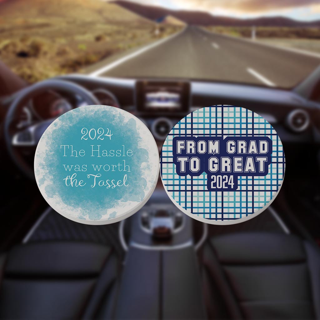 Graduation 2024 Blue Paint & Grid Set | 2.65x2.65