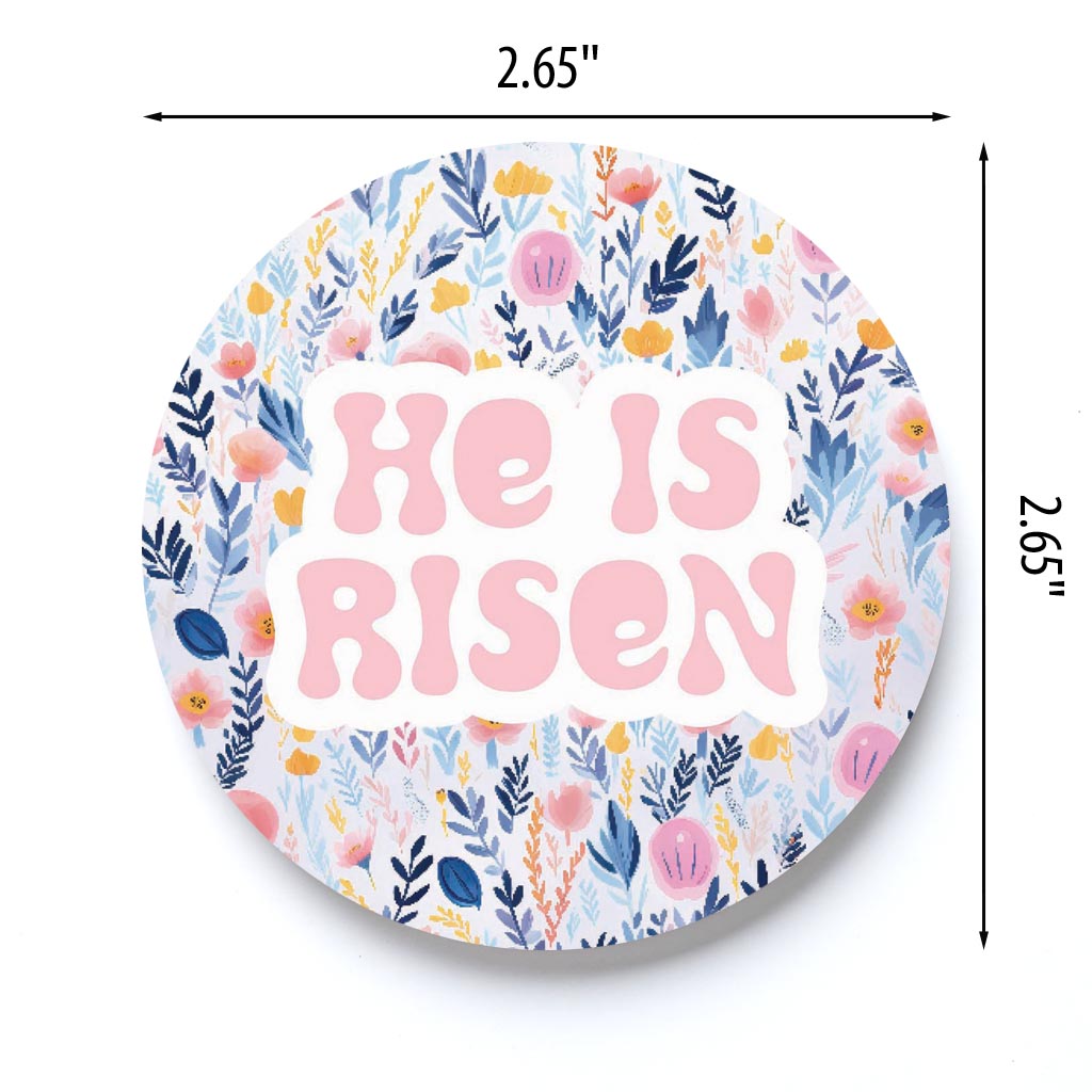 Spring Pastel He Is Risen | 2.65x2.65